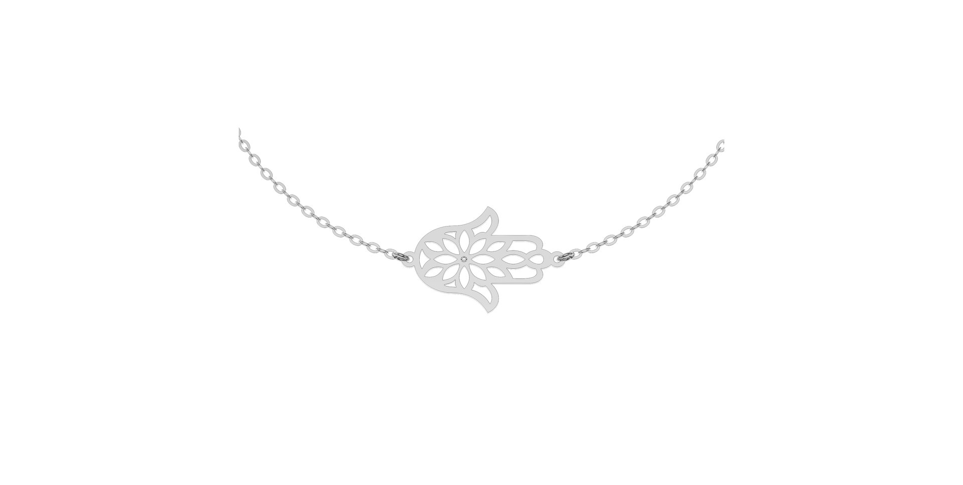 Diamond bracelet Fatima Flower