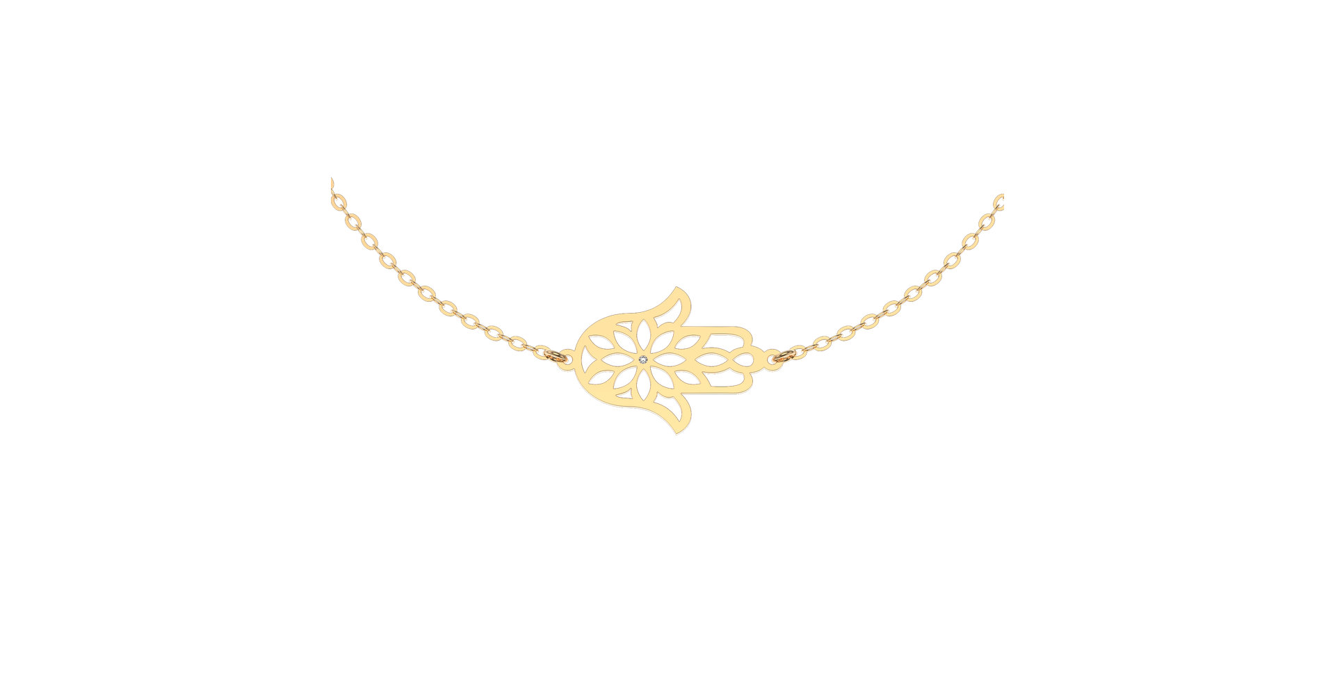 Diamond bracelet Fatima Flower