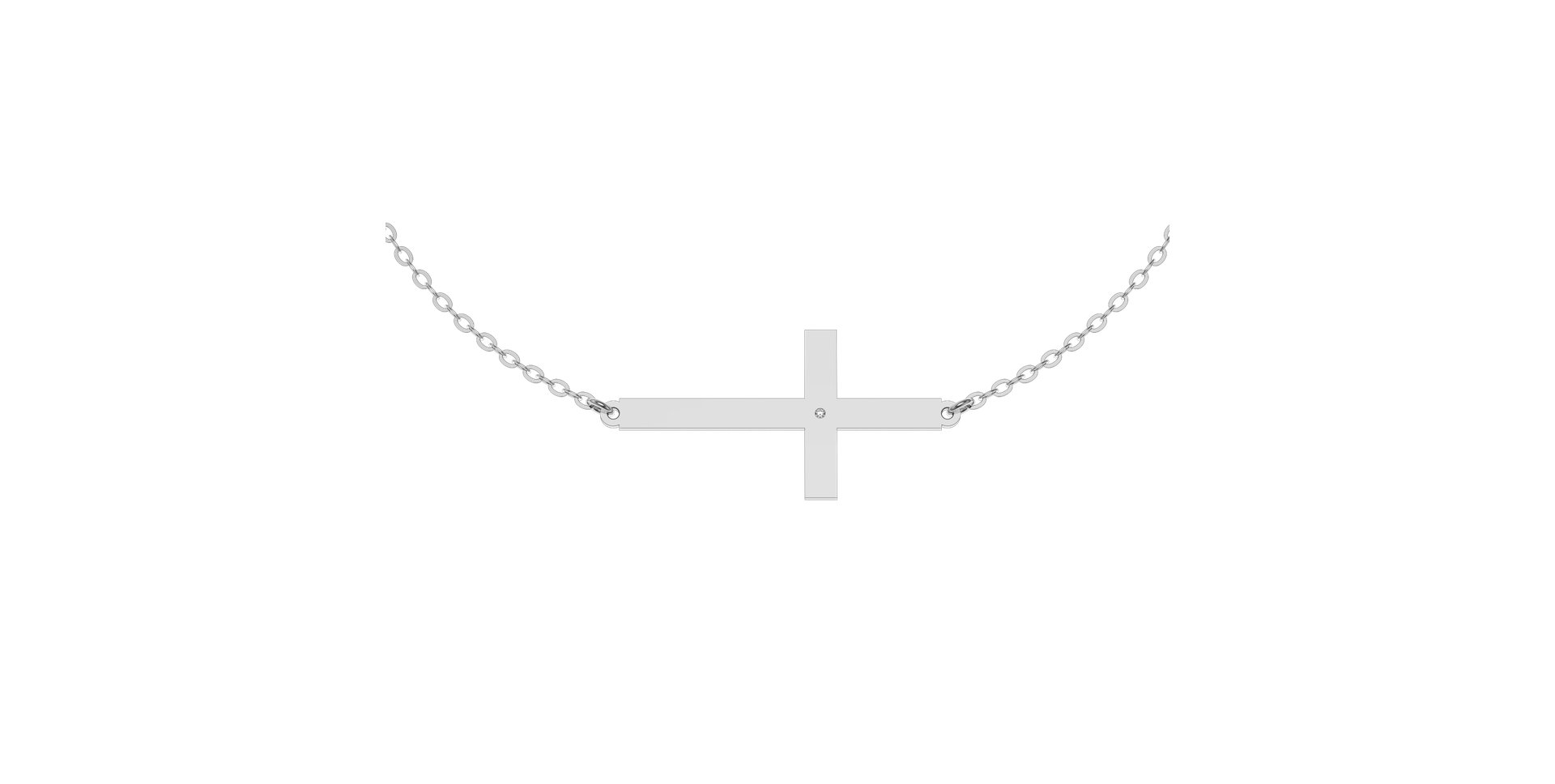 Diamond bracelet Cross