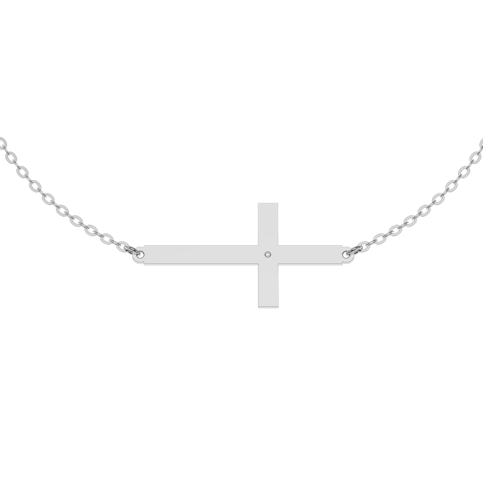 Diamond bracelet Cross