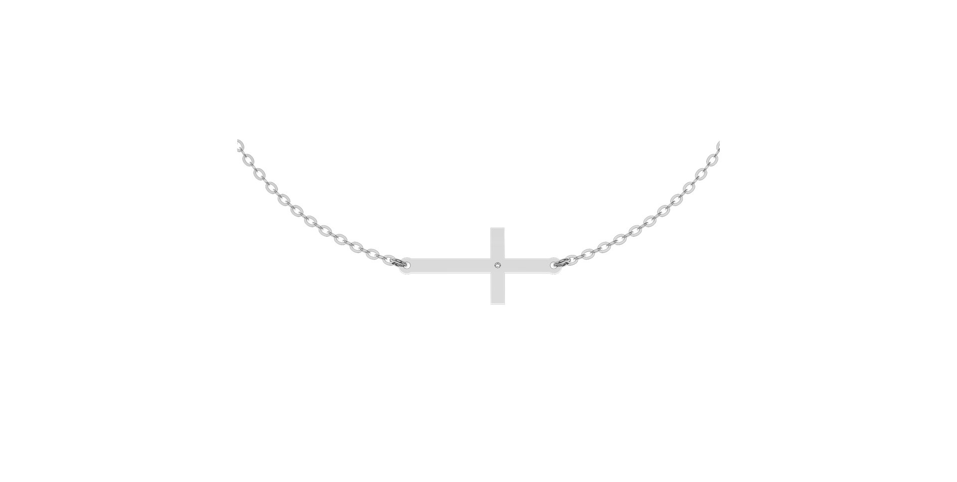 Diamond bracelet Little Cross
