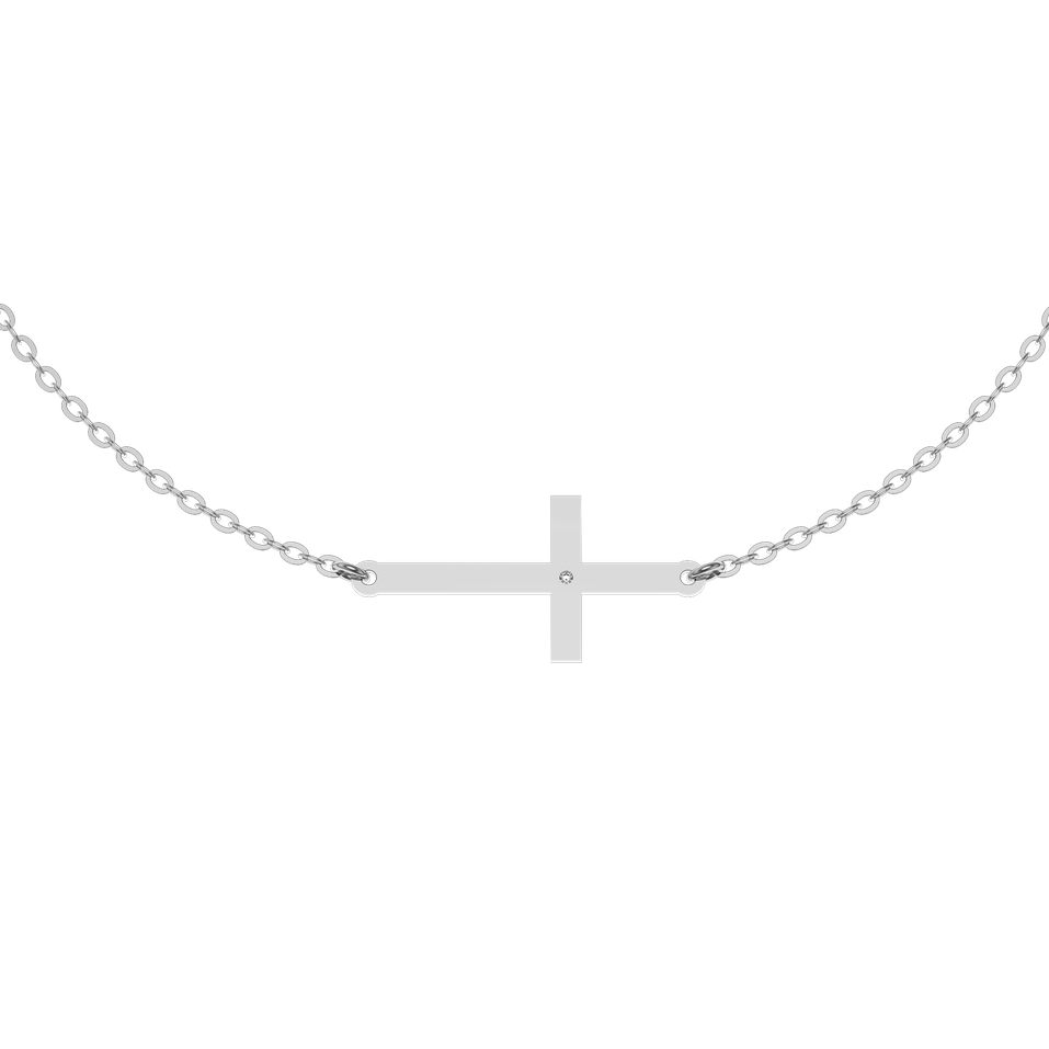 Diamond bracelet Little Cross