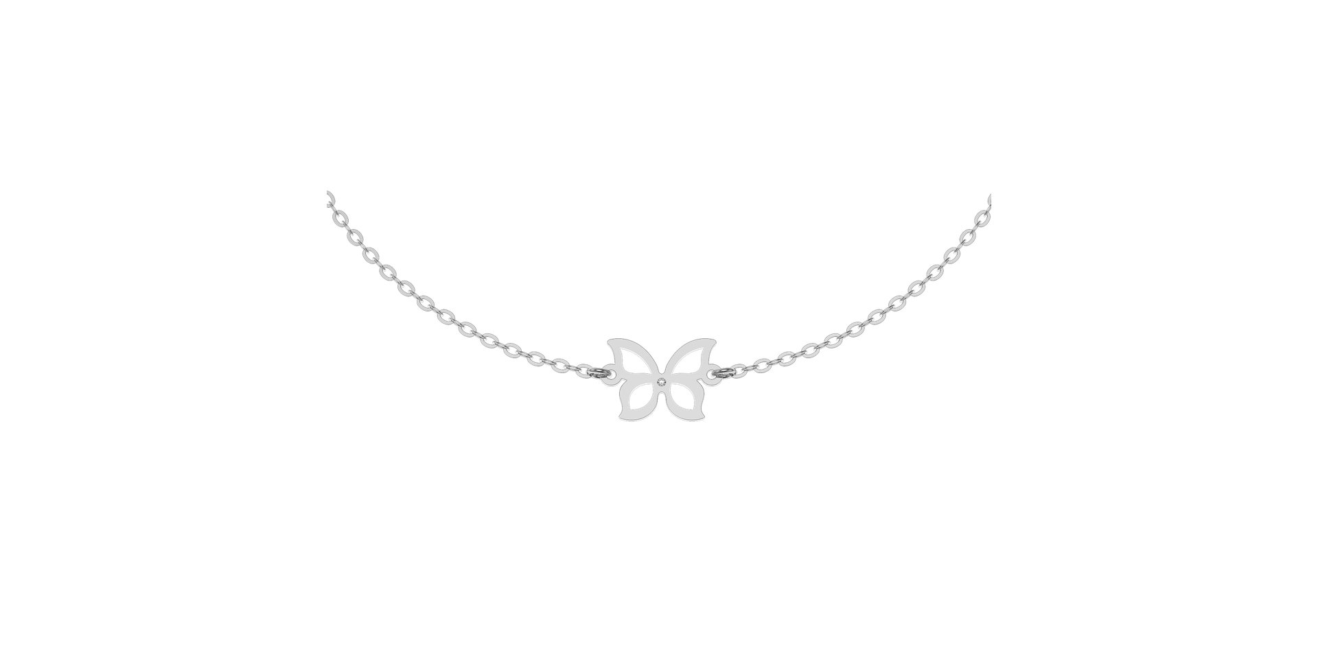 Diamond bracelet Gold Butterfly