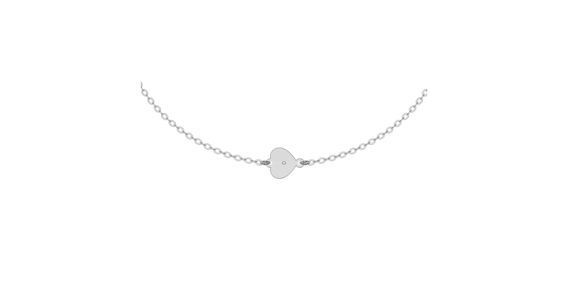 Diamond bracelet Little Heart