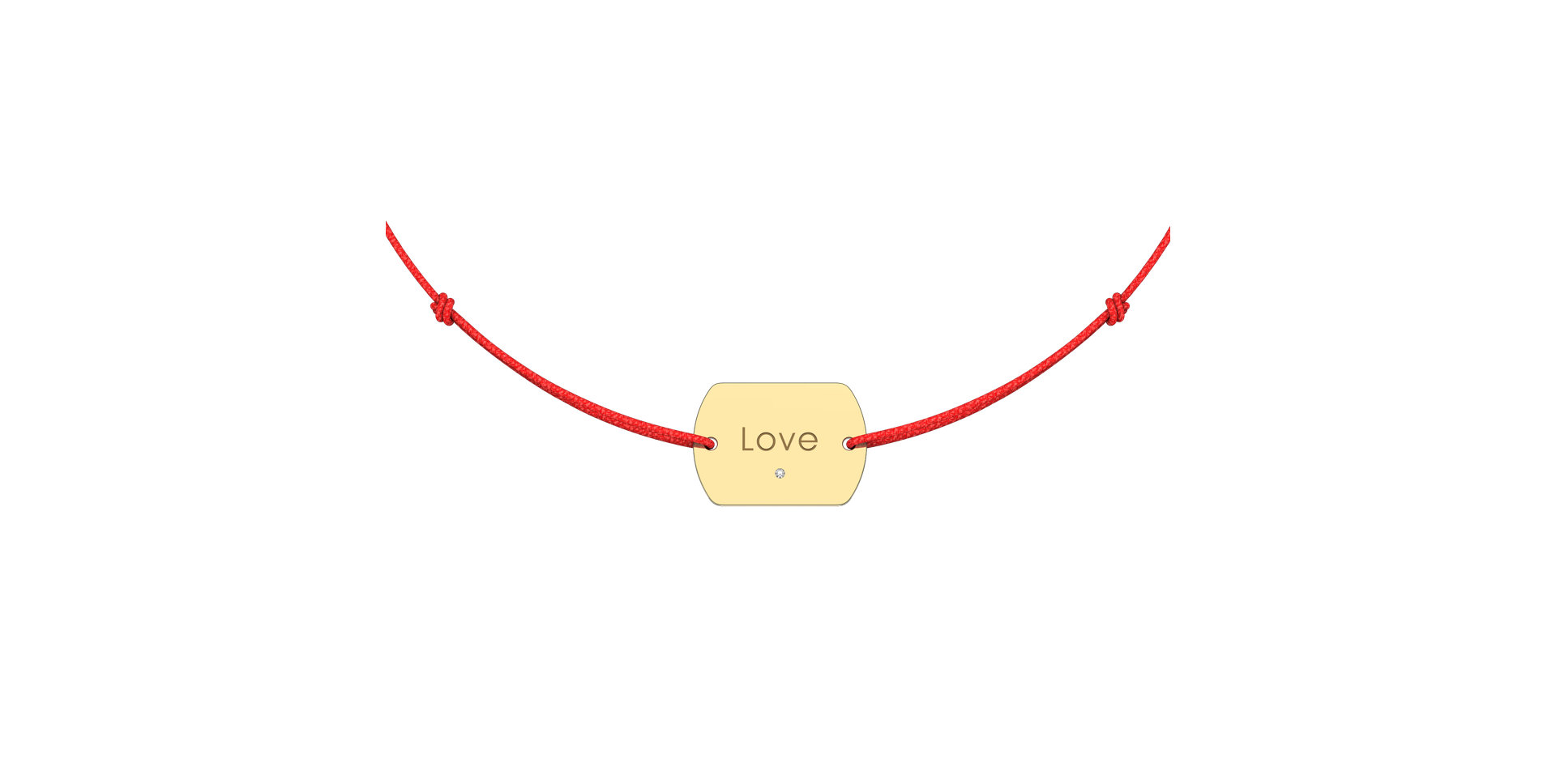 Diamond bracelet Love Stamp