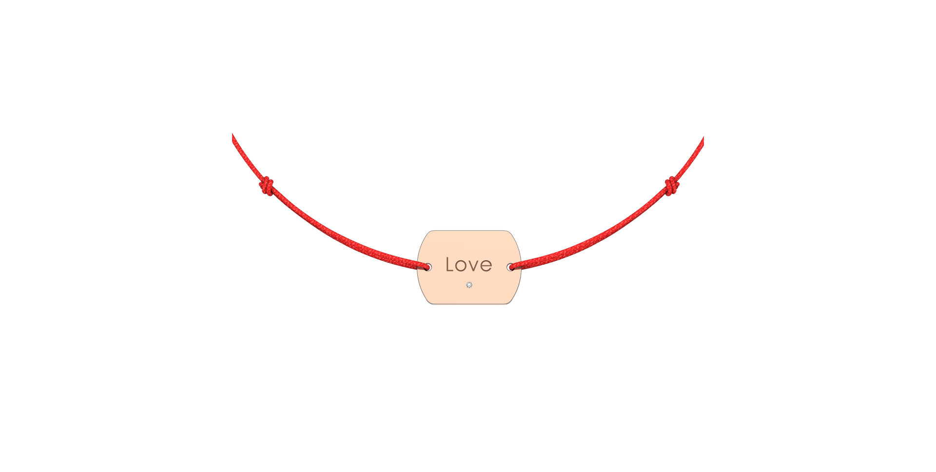 Diamond bracelet Love Stamp