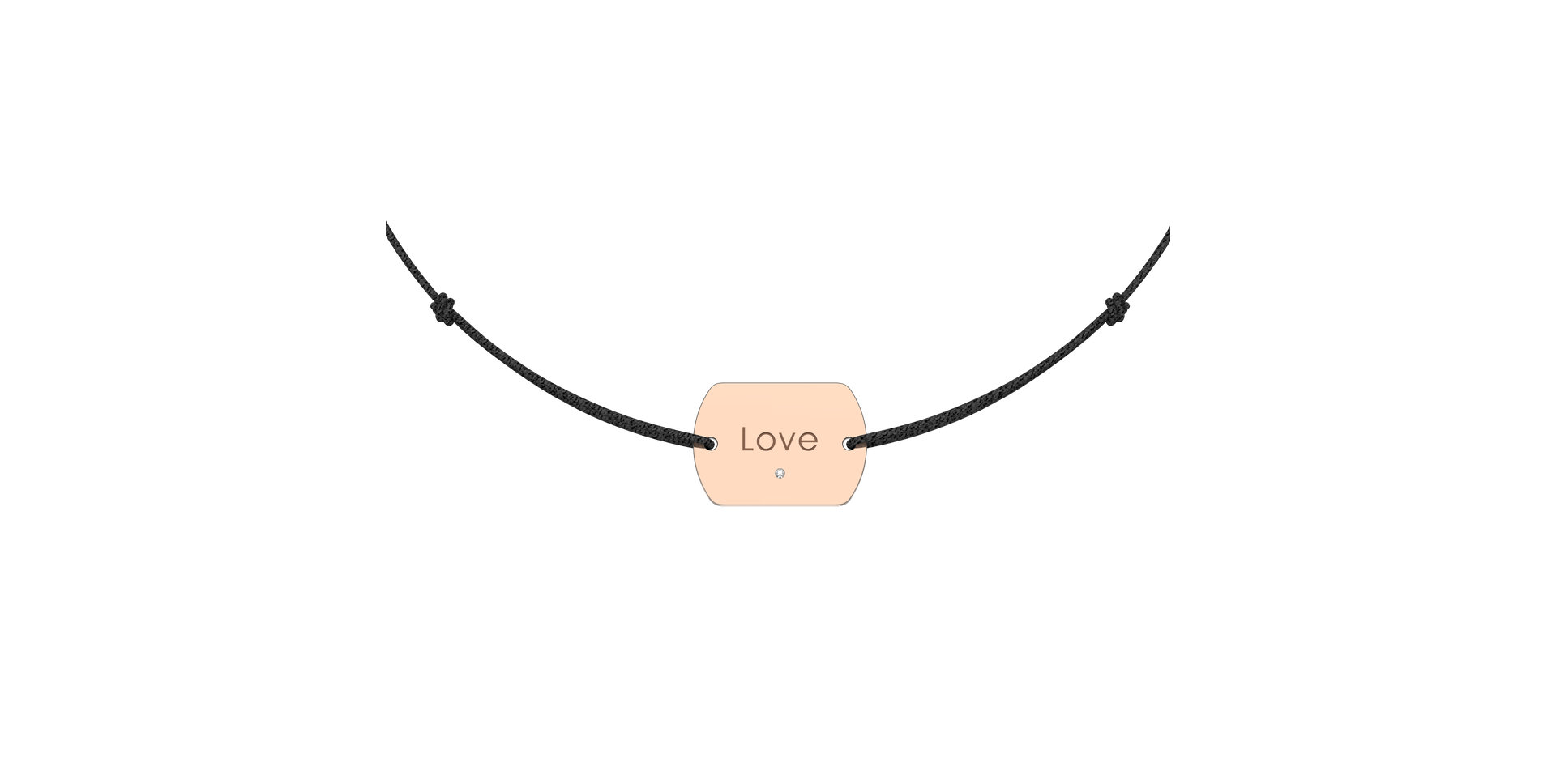 Diamond bracelet Love Stamp