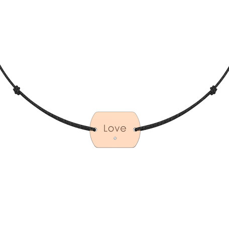 Diamond bracelet Love Stamp