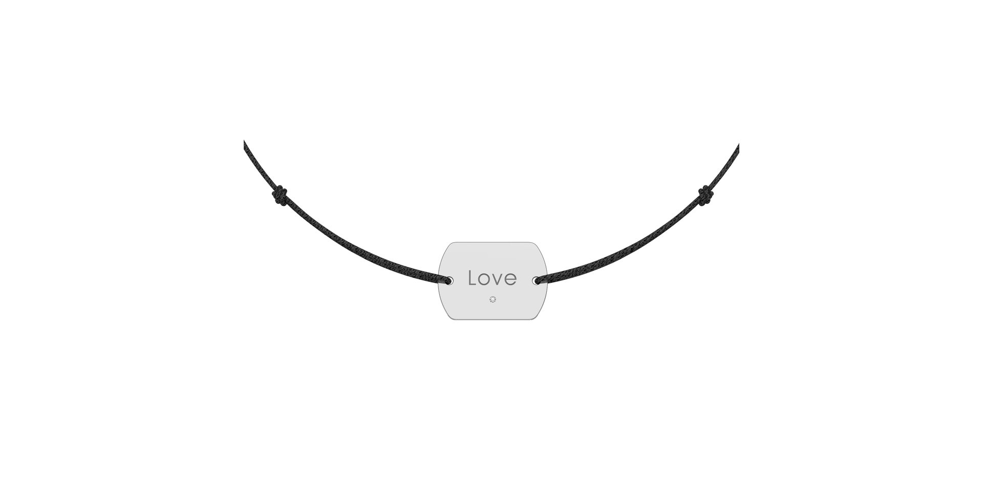Diamond bracelet Love Stamp