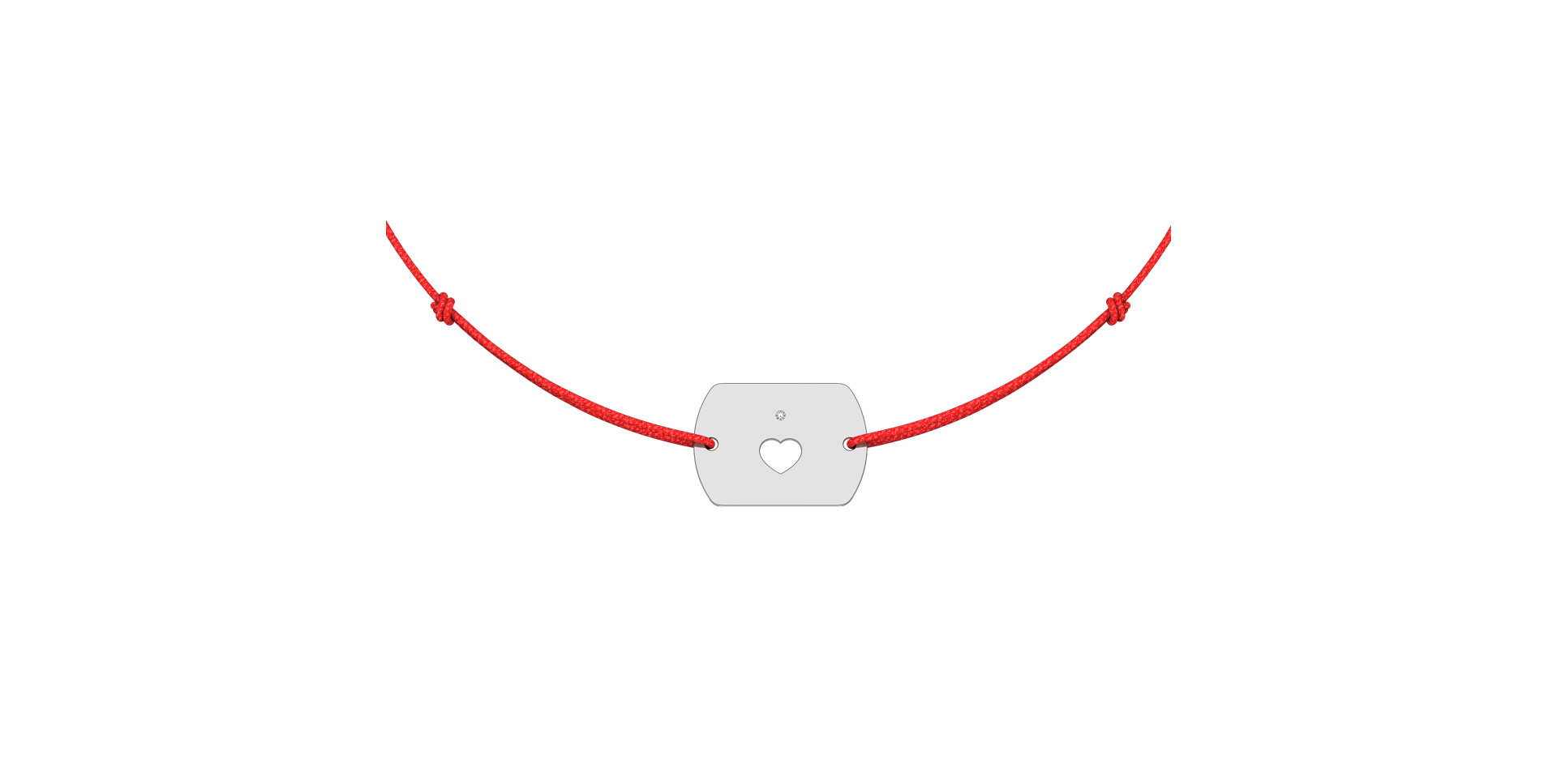 Diamond bracelet Heart Stamp