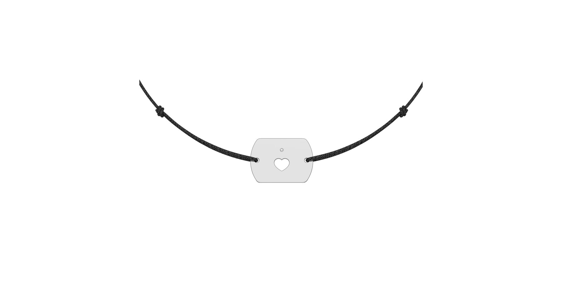 Diamond bracelet Heart Stamp