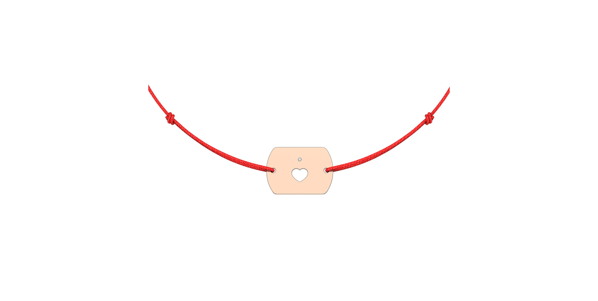 Diamond bracelet Heart Stamp