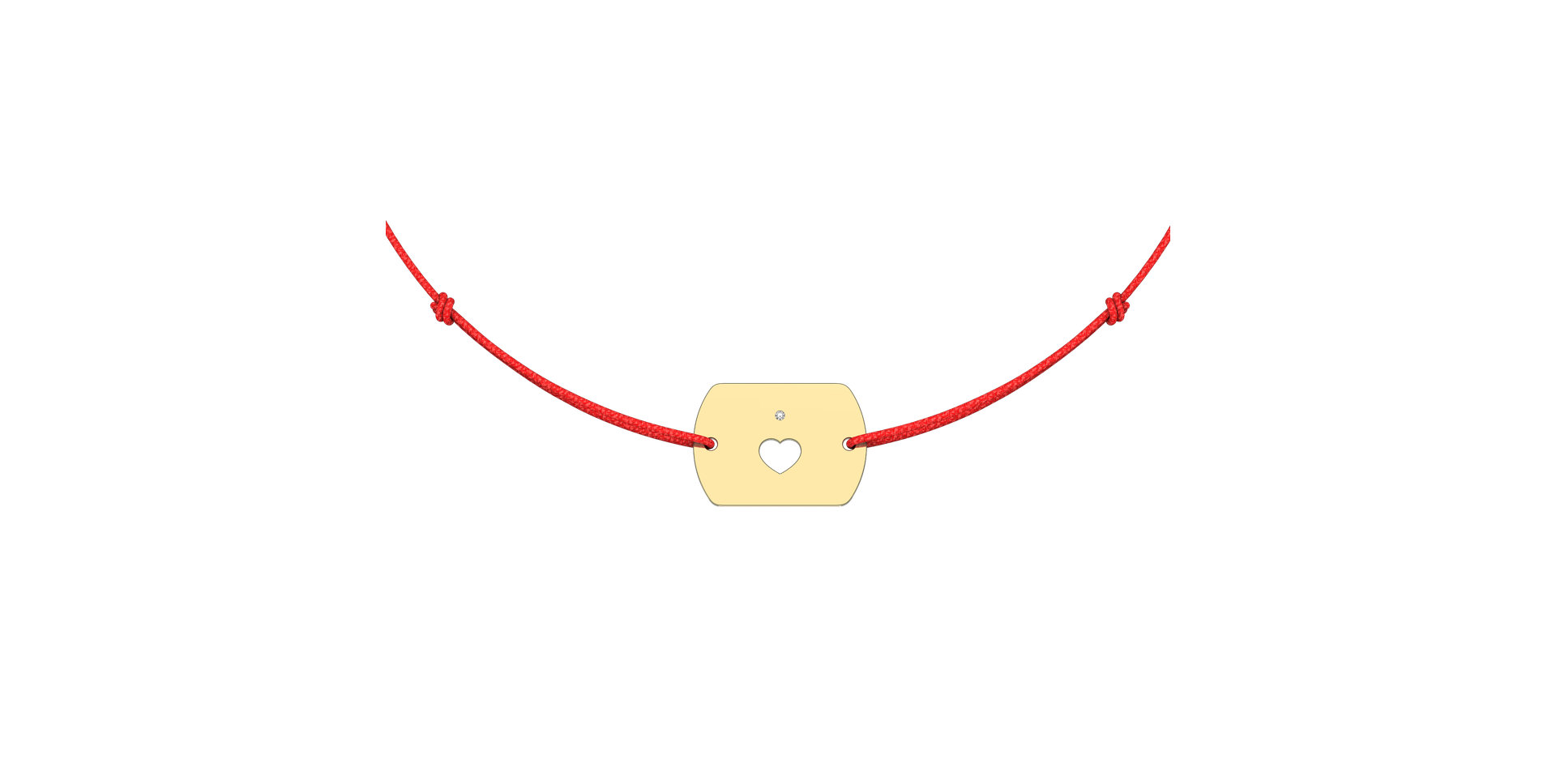 Diamond bracelet Heart Stamp