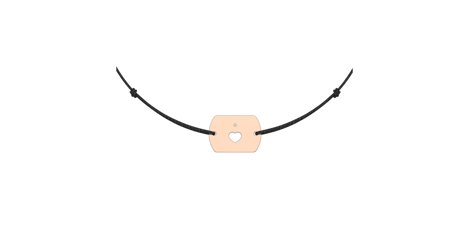 Diamond bracelet Heart Stamp