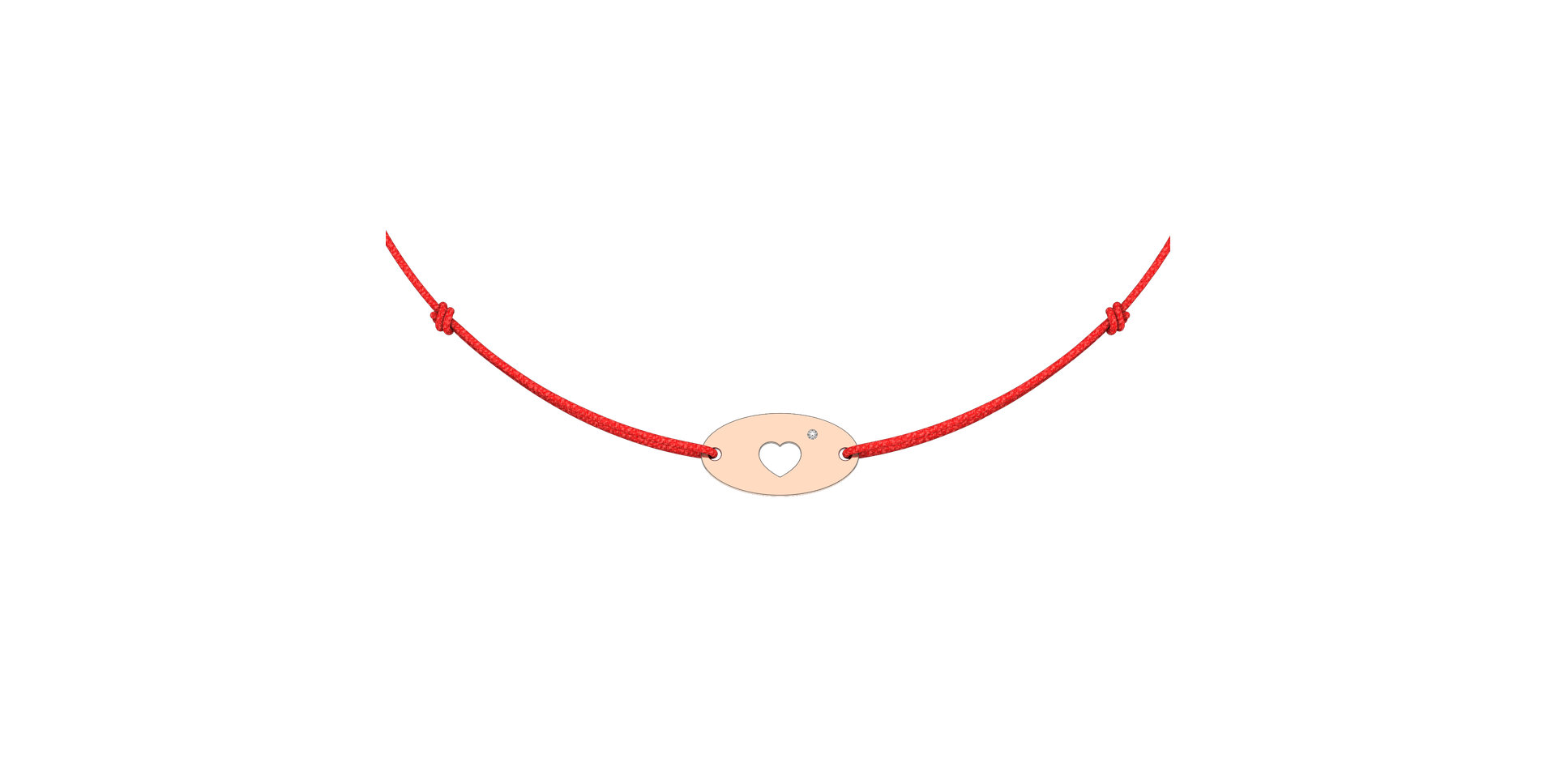 Diamond bracelet Gold Heart