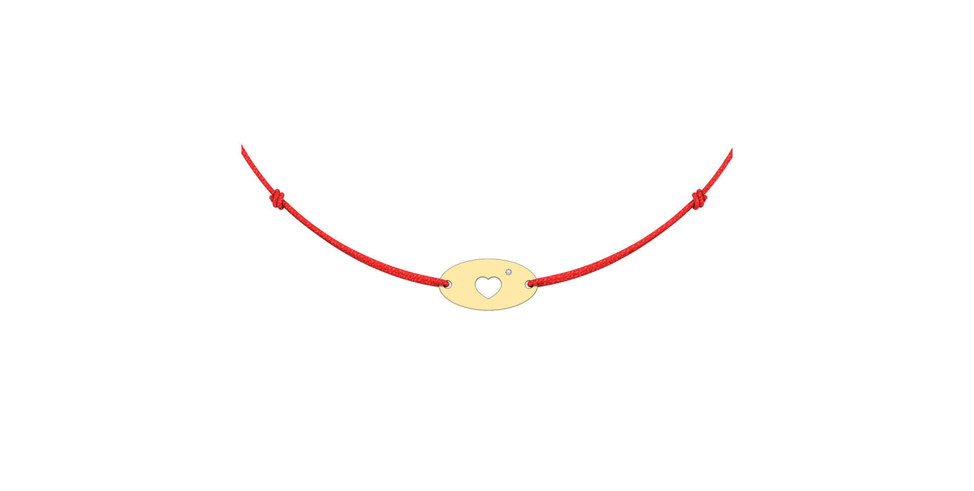 Diamond bracelet Gold Heart