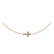 Bracelet with brown diamonds Shiny Cross2