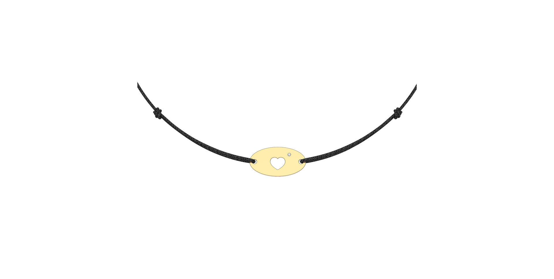 Diamond bracelet Gold Heart