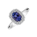 Diamond ring with Tanzanite Princess Desire2