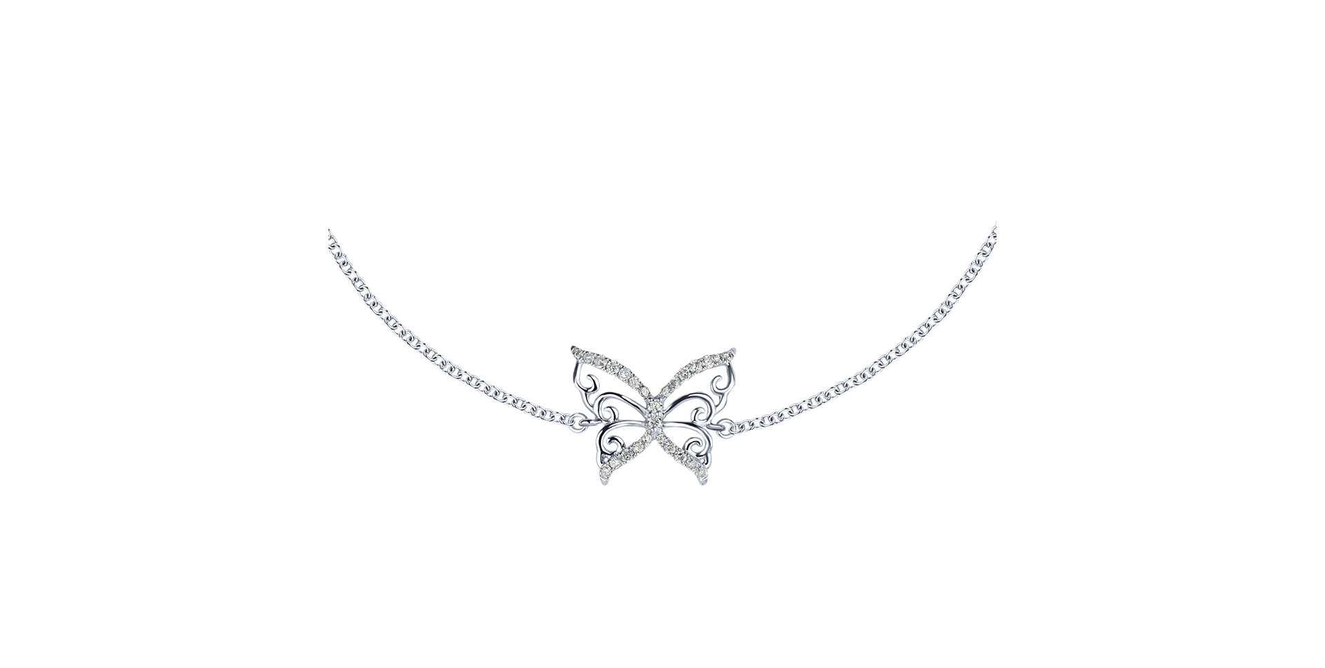 Diamond bracelet Dazzling Butterfly