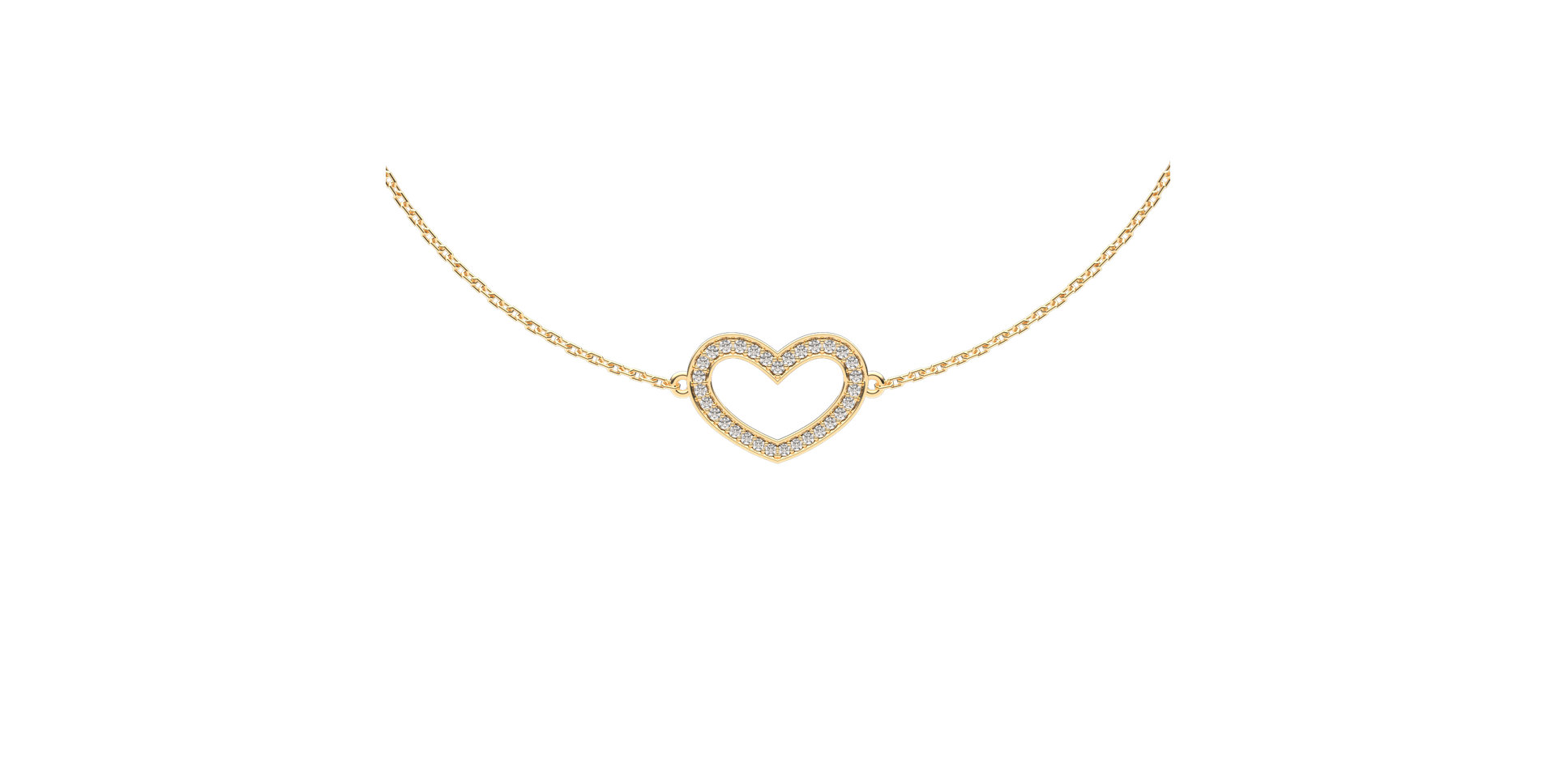 Diamond bracelet Heart