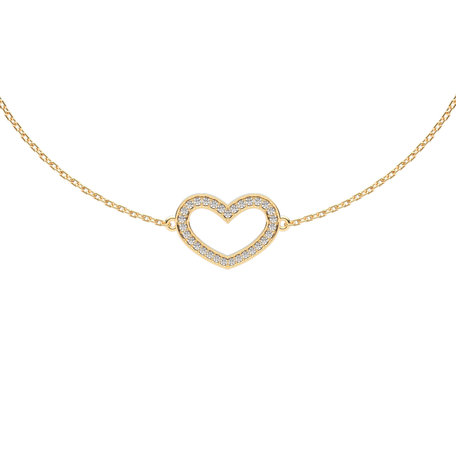 Diamond bracelet Heart