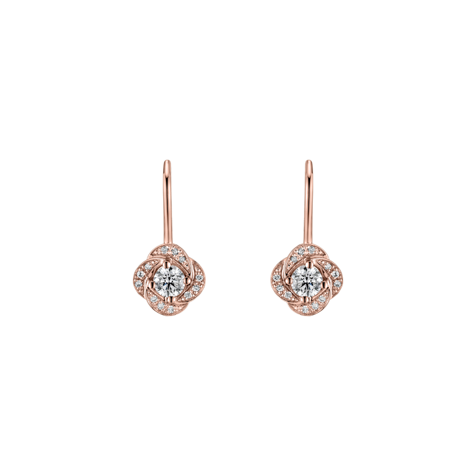 Diamond earrings Sparkling Petals