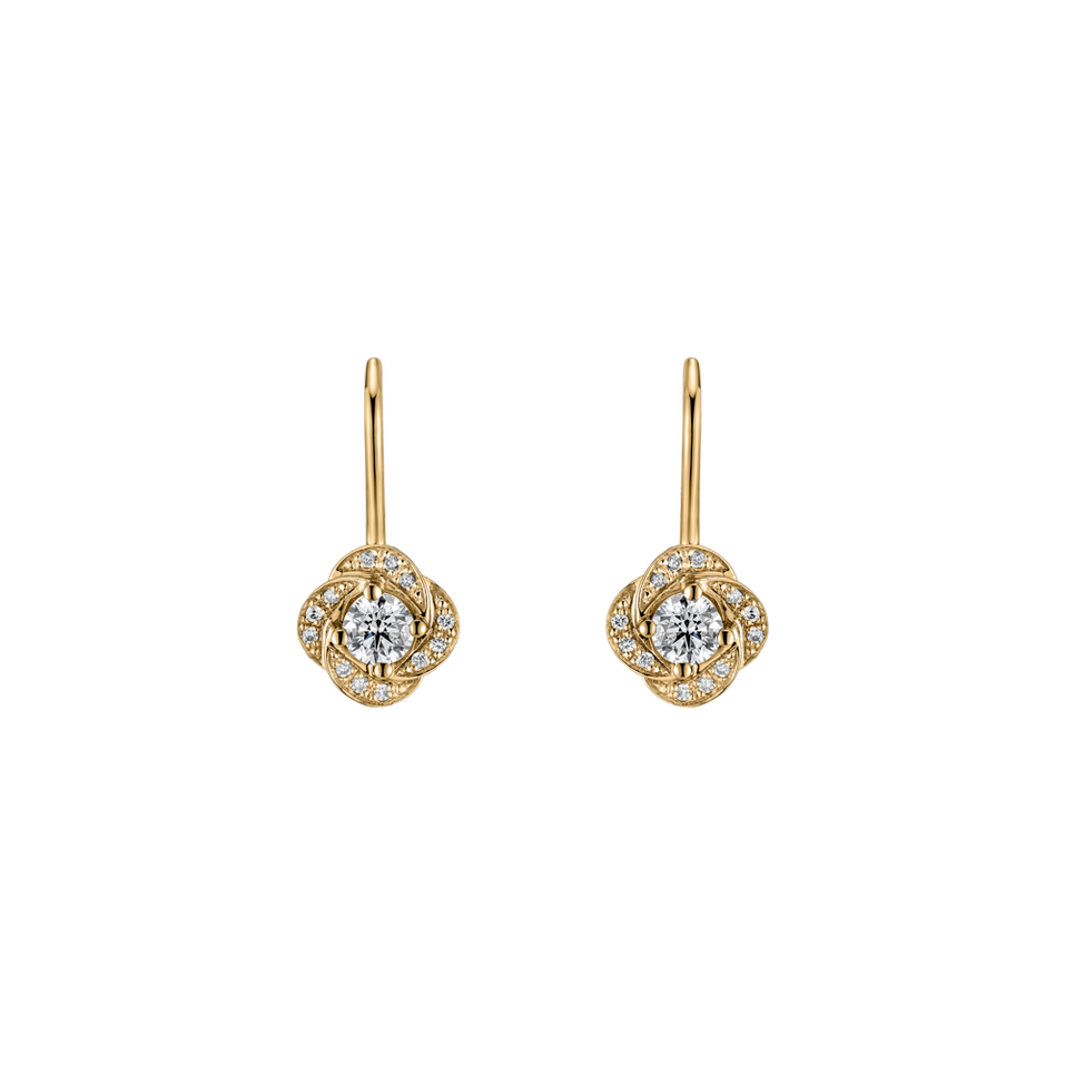 Diamond earrings Sparkling Petals