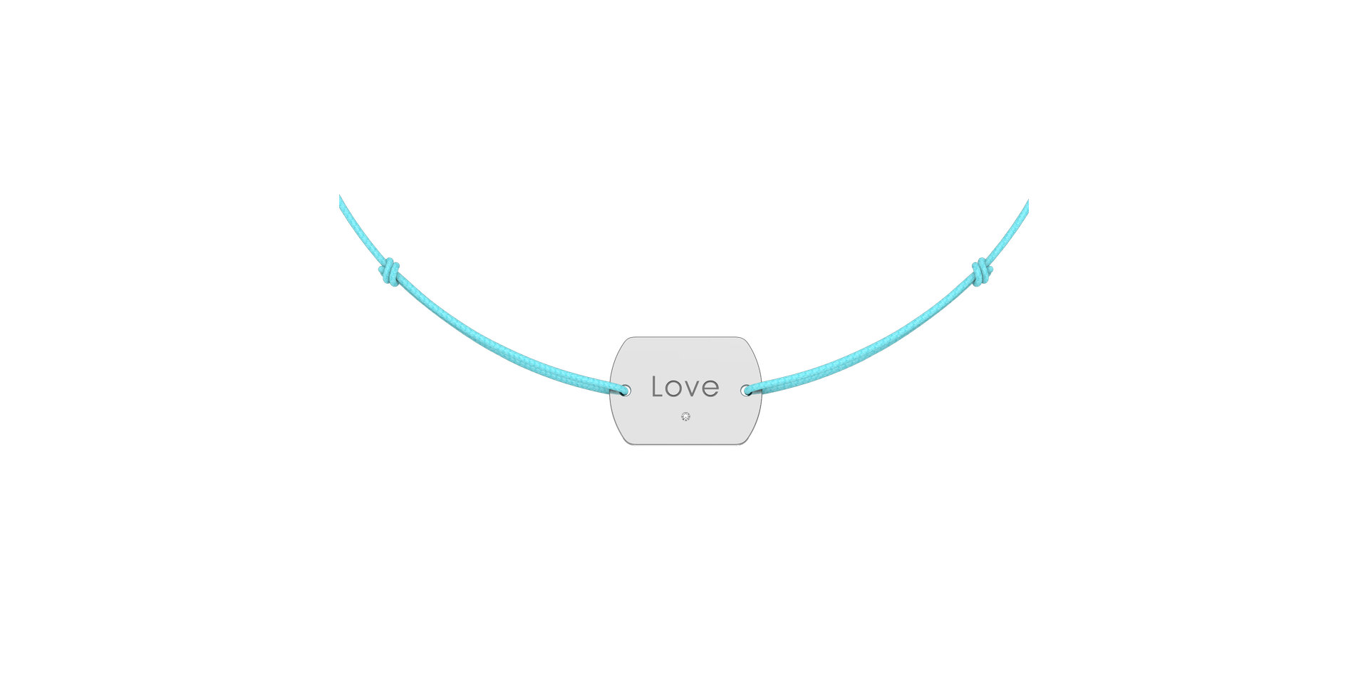 Diamond bracelet Love Stamp