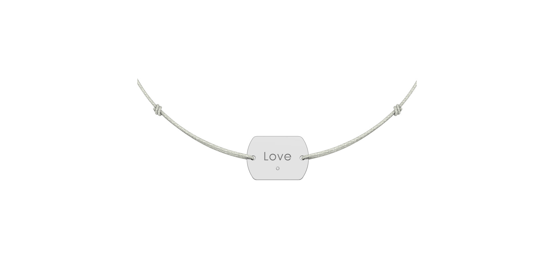 Diamond bracelet Love Stamp