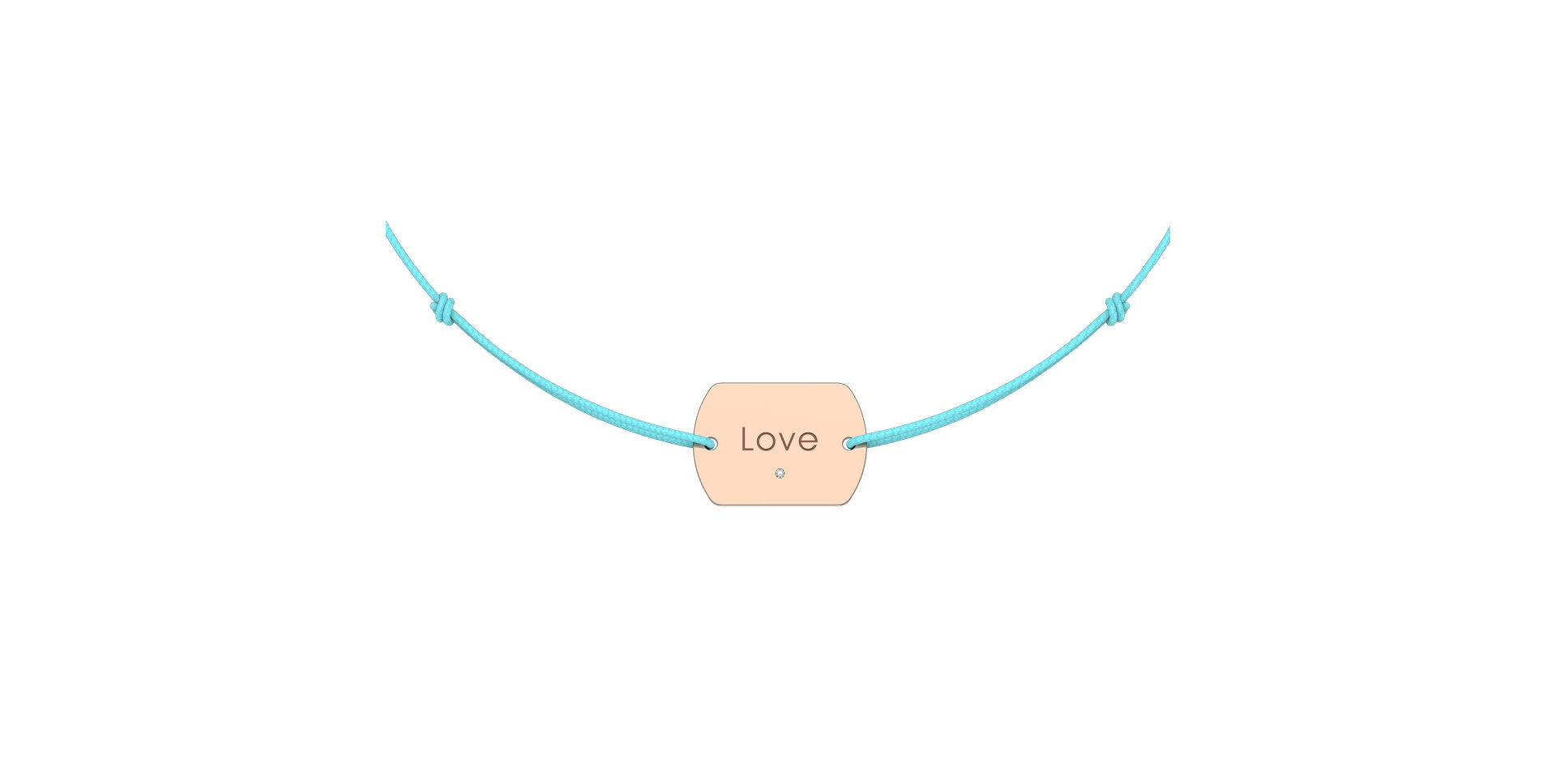 Diamond bracelet Love Stamp