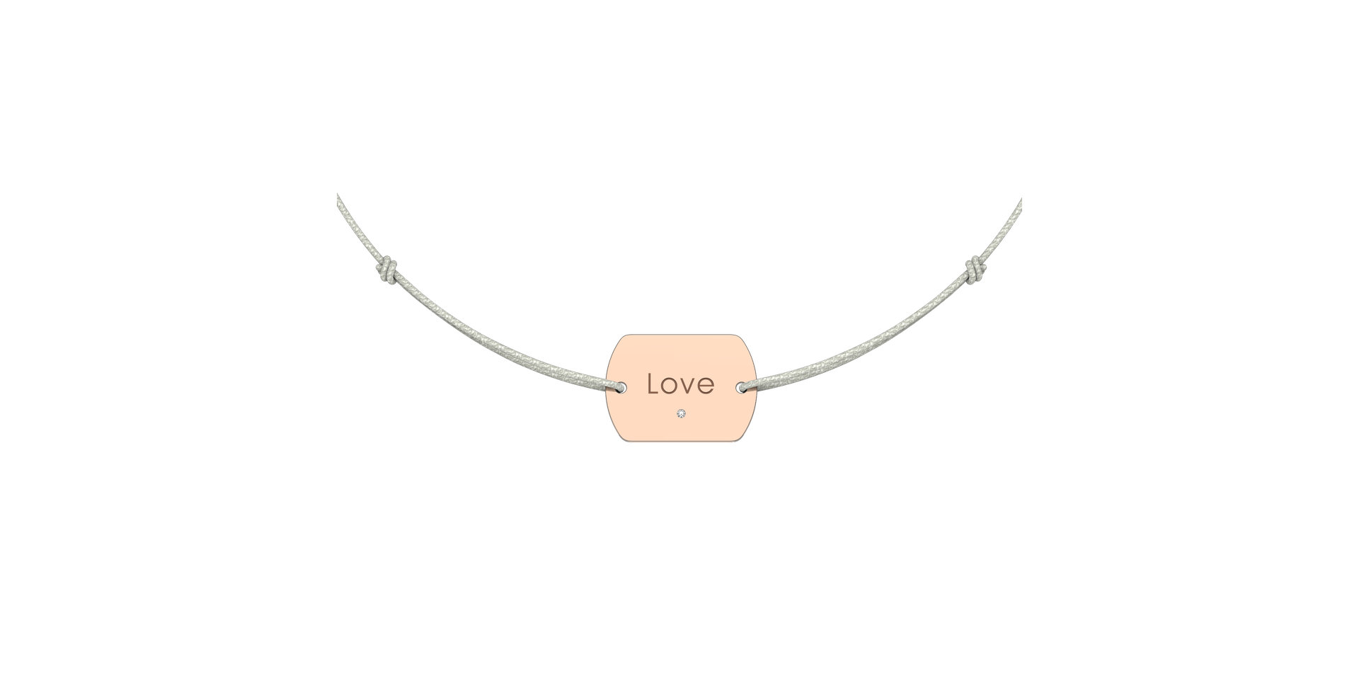 Diamond bracelet Love Stamp