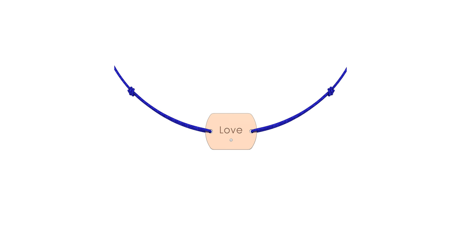 Diamond bracelet Love Stamp