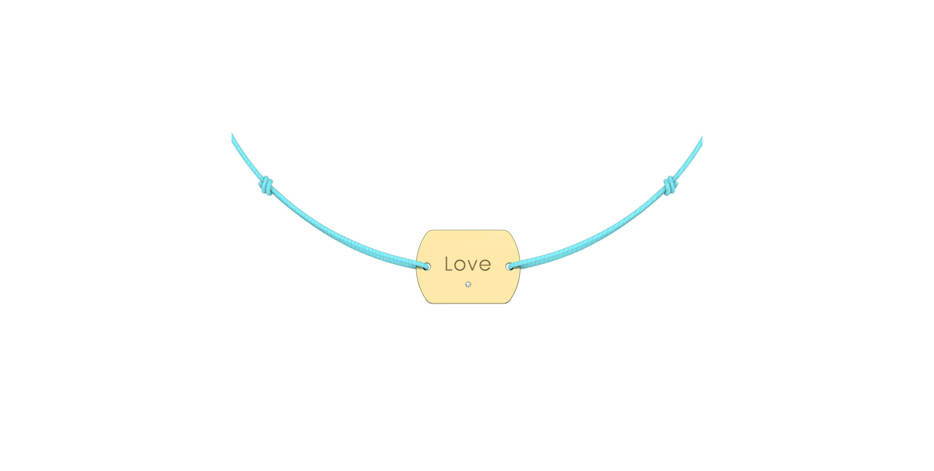 Diamond bracelet Love Stamp