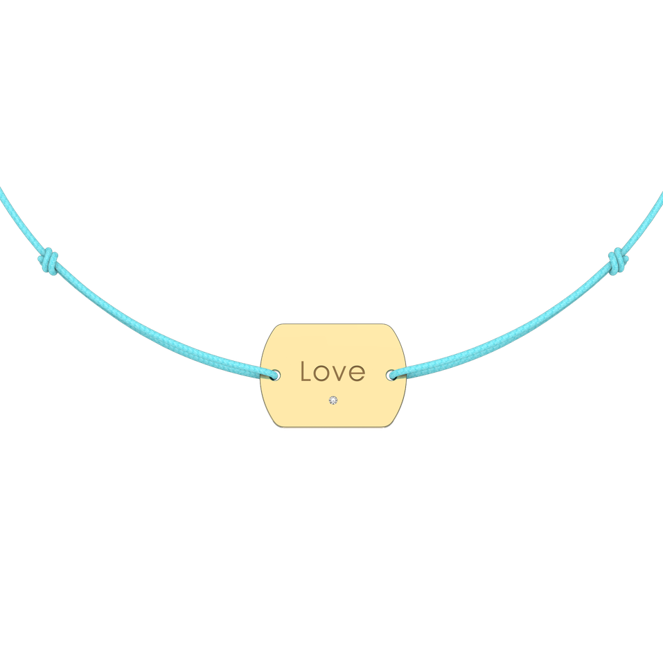 Diamond bracelet Love Stamp