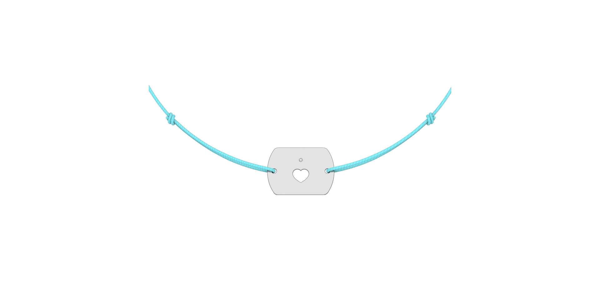 Diamond bracelet Heart Stamp