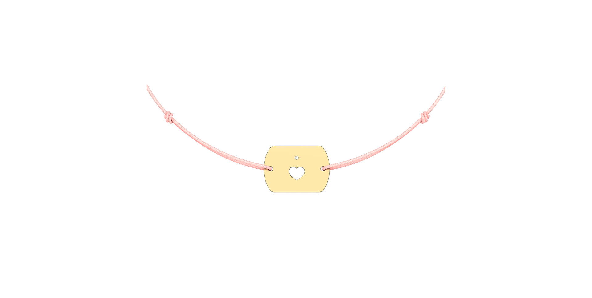 Diamond bracelet Heart Stamp