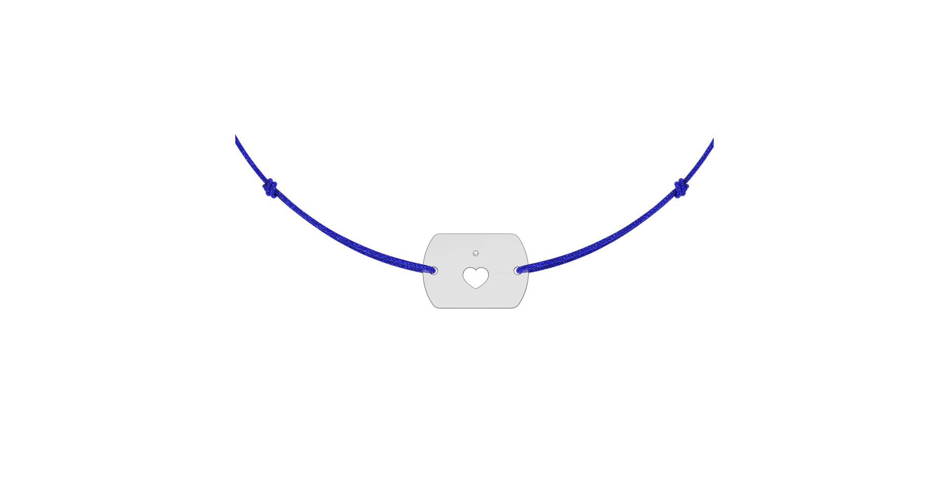 Diamond bracelet Heart Stamp