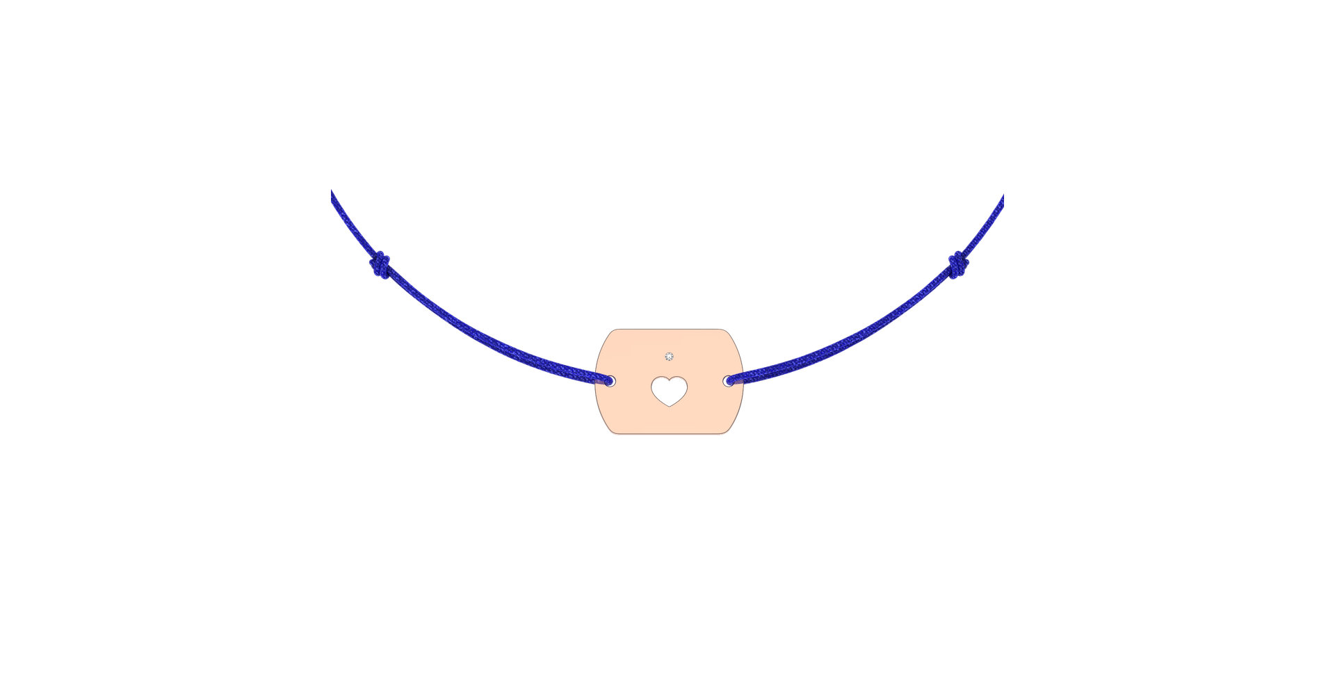 Diamond bracelet Heart Stamp