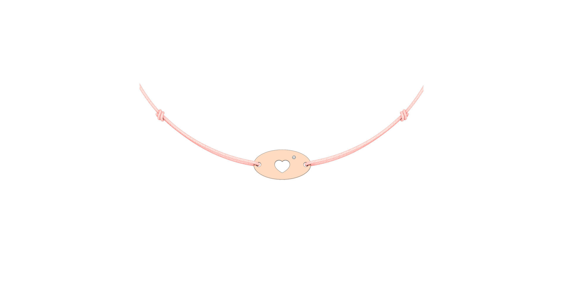 Diamond bracelet Gold Heart