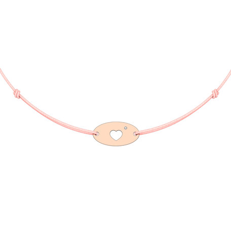 Diamond bracelet Gold Heart
