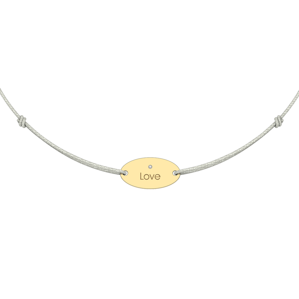 Diamond bracelet Gold Stamp