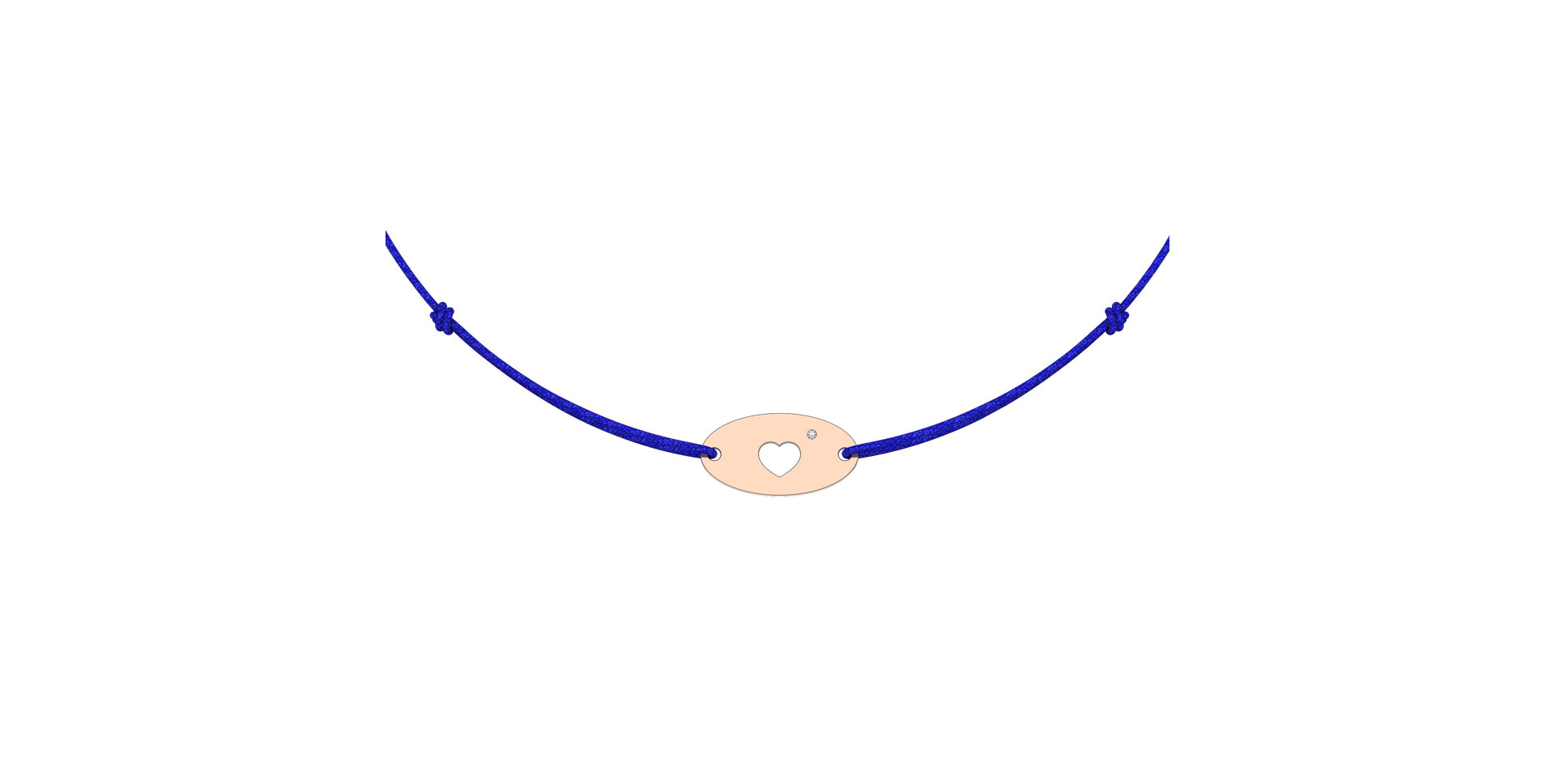 Diamond bracelet Gold Heart