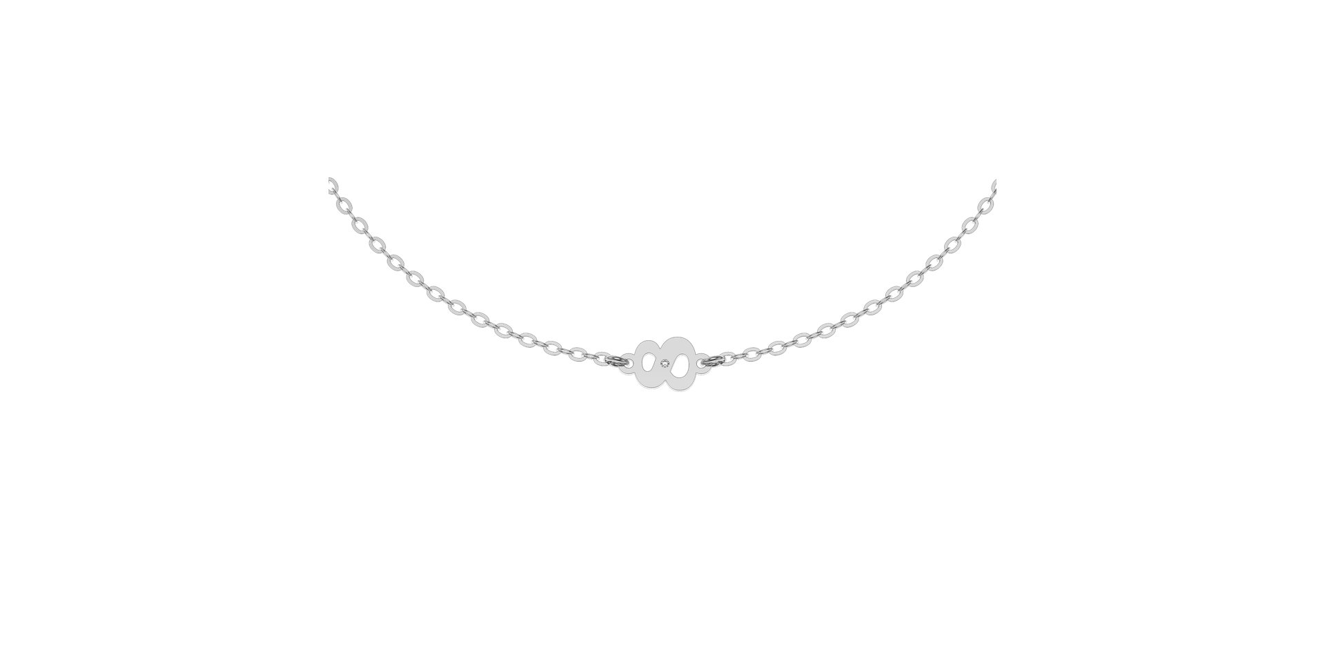 Diamond bracelet Lucky Eight