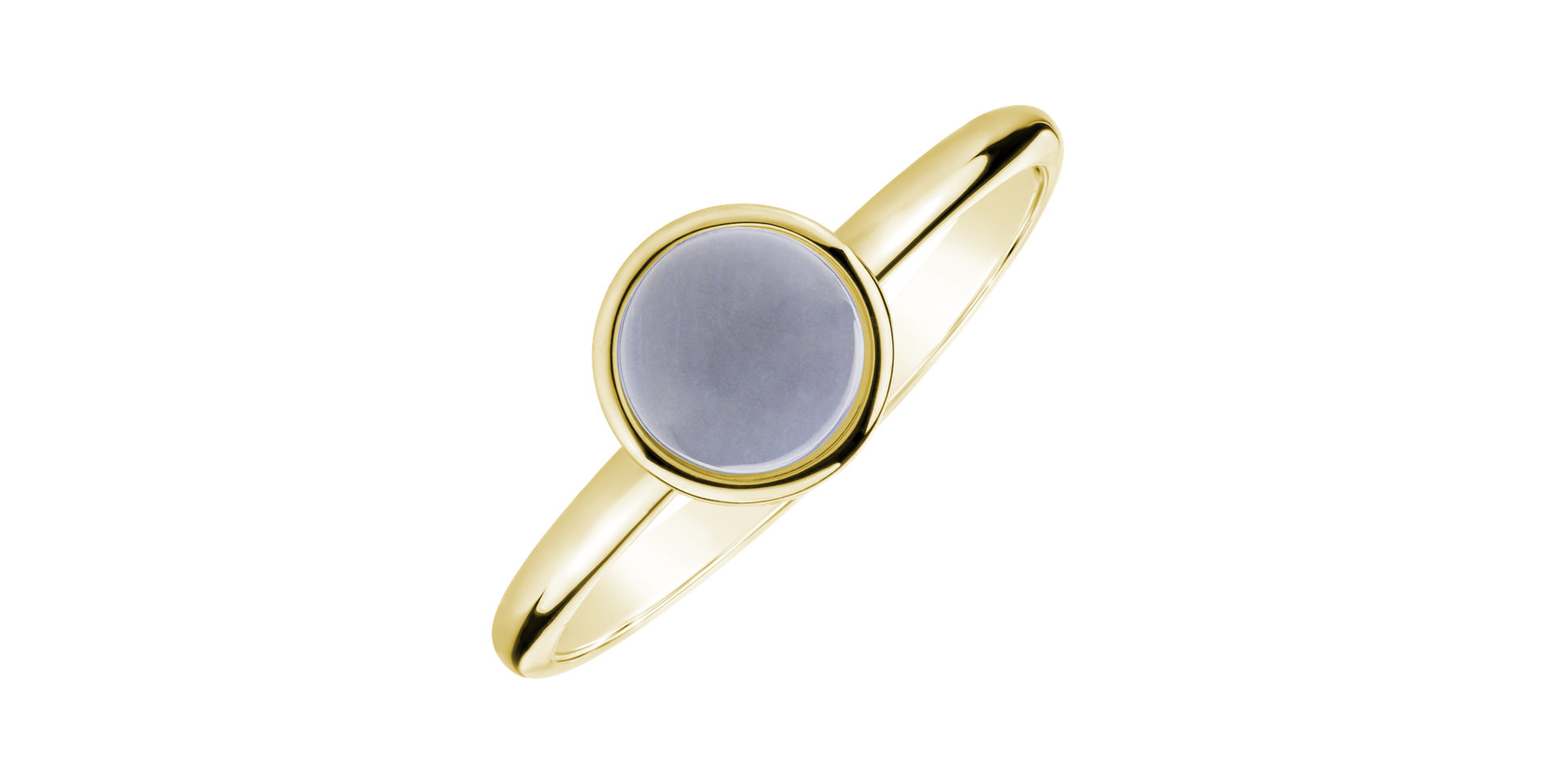 Ring with Blue Chalcedony Bonbon
