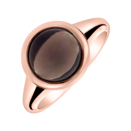 Ring with Smoky Quartz Bonbon