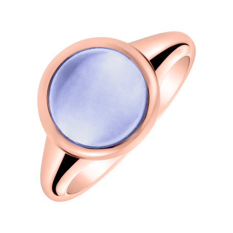 Ring with Blue Chalcedony Bonbon