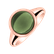Ring with Prehnite Bonbon2