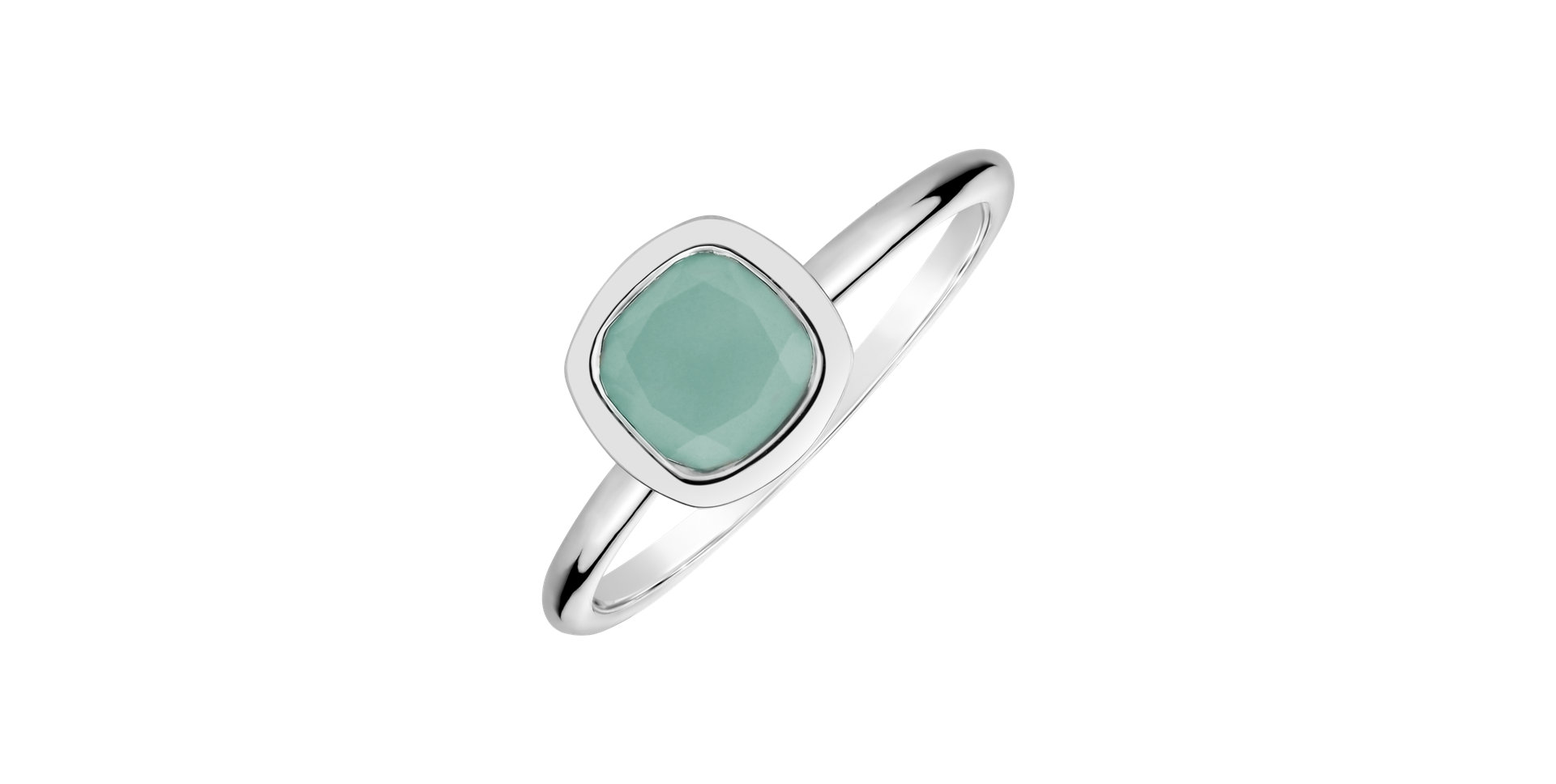 Ring with Blue Chalcedony Bonbon