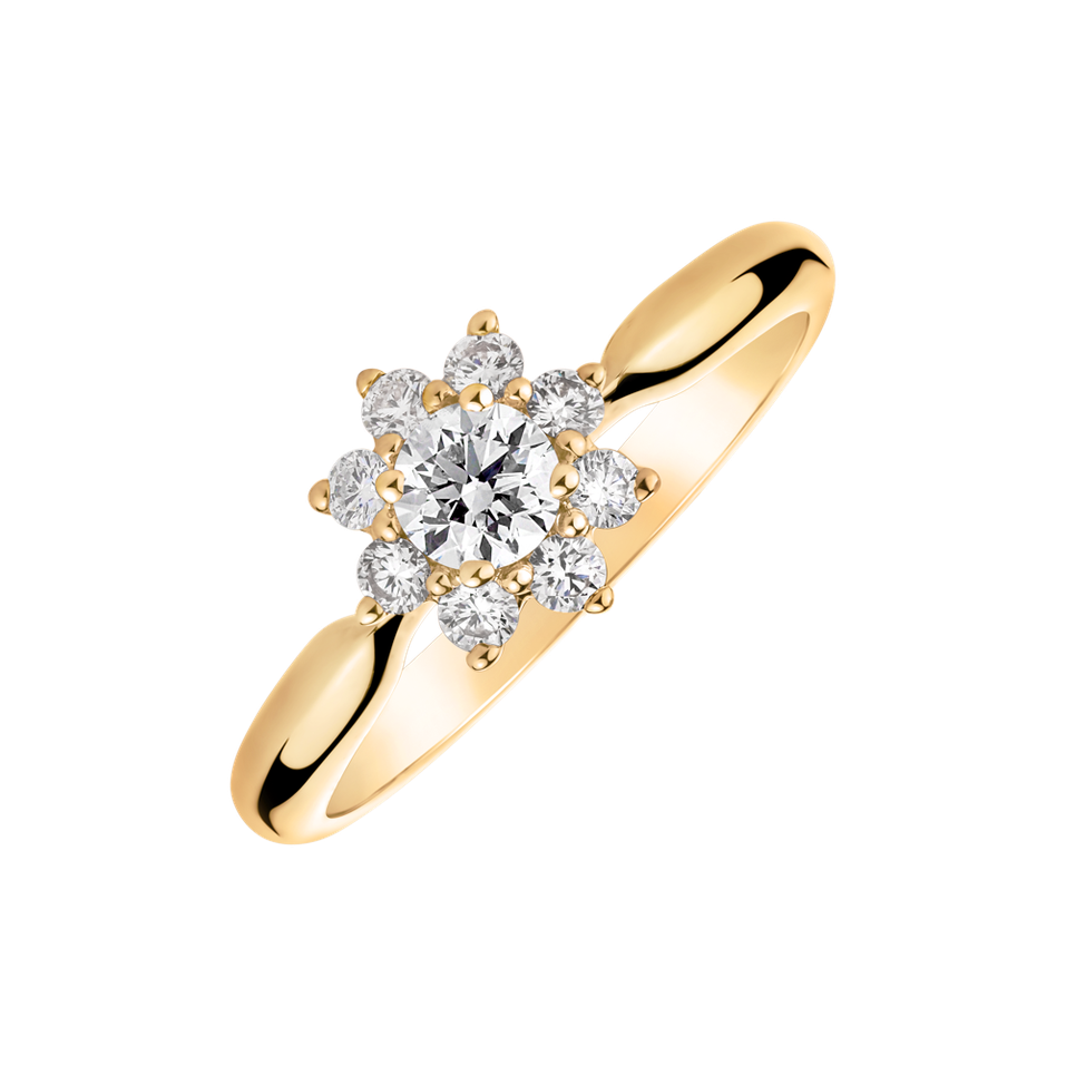 Diamond ring Starlet Blossom